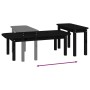 Juego de mesas de centro 2 piezas madera maciza de pino negro de vidaXL, Mesas de centro - Ref: Foro24-822366, Precio: 77,90 ...