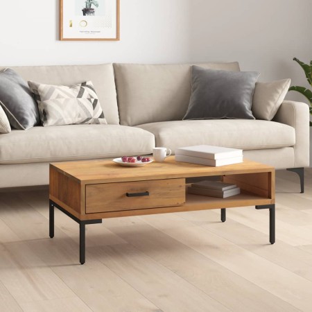 Mesa de centro madera maciza de pino 90x50x35 cm de vidaXL, Mesas de centro - Ref: Foro24-349929, Precio: 175,99 €, Descuento: %