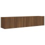 Set de muebles para TV 2 pzas madera contrachapada roble marrón de vidaXL, Muebles TV - Ref: Foro24-3120280, Precio: 85,40 €,...