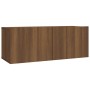 Set de muebles para TV 2 pzas madera contrachapada roble marrón de vidaXL, Muebles TV - Ref: Foro24-3120280, Precio: 85,40 €,...