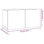 Set de muebles para TV 2 pzas madera contrachapada roble marrón de vidaXL, Muebles TV - Ref: Foro24-3120280, Precio: 85,40 €,...