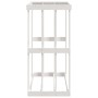 Soporte para leña de exterior madera pino blanco 108x52x106 cm de vidaXL, Bolsas y soportes de leña - Ref: Foro24-822627, Pre...