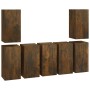 Muebles para TV 7 uds contrachapado roble ahumado 30,5x30x60 cm de vidaXL, Muebles TV - Ref: Foro24-3120335, Precio: 197,62 €...