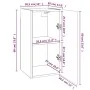 Muebles para TV 7 uds contrachapado roble ahumado 30,5x30x60 cm de vidaXL, Muebles TV - Ref: Foro24-3120335, Precio: 191,65 €...