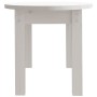 Mesa de centro de madera maciza de pino blanco 80x40x35 cm de vidaXL, Mesas de centro - Ref: Foro24-822348, Precio: 52,66 €, ...
