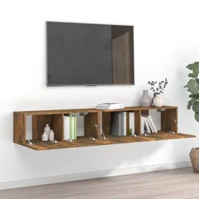 Set de muebles de TV 2 pzas madera contrachapada roble ahumado de vidaXL, Muebles TV - Ref: Foro24-3120281, Precio: 73,42 €, ...