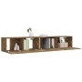 Set de muebles de TV 2 pzas madera contrachapada roble ahumado de vidaXL, Muebles TV - Ref: Foro24-3120281, Precio: 73,69 €, ...