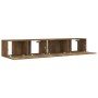 Set de muebles de TV 2 pzas madera contrachapada roble ahumado de vidaXL, Muebles TV - Ref: Foro24-3120281, Precio: 73,69 €, ...