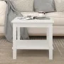 Mesa de centro de madera maciza de pino blanca 50x50x45 cm de vidaXL, Mesas de centro - Ref: Foro24-822278, Precio: 76,97 €, ...