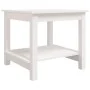 Mesa de centro de madera maciza de pino blanca 50x50x45 cm de vidaXL, Mesas de centro - Ref: Foro24-822278, Precio: 76,97 €, ...