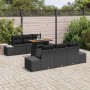 Conjunto de Comedor de Jardín con cojín 7 pcs Negro y Marrón en Sofás de exterior | Comprar online en Foru.es