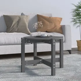 Solid gray pine wood coffee table 62.5x45 cm by vidaXL, Coffee table - Ref: Foro24-822304, Price: 37,44 €, Discount: %