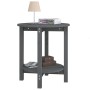 Mesa de centro de madera maciza de pino gris Ø55x60 cm de vidaXL, Mesas de centro - Ref: Foro24-822354, Precio: 55,12 €, Desc...