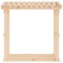 Leñero de madera maciza de pino 108x64,5x109 cm de vidaXL, Accesorios para bolsas y soportes de leña - Ref: Foro24-822427, Pr...
