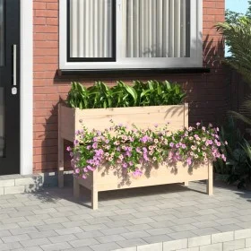 Pflanzgefäß aus massivem Kiefernholz, 110 x 84 x 75 cm von vidaXL, Töpfe und Pflanzgefäße - Ref: Foro24-822262, Preis: 156,01...
