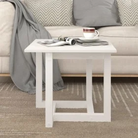 Solid white pine wood coffee table 50x50x45 cm by vidaXL, Coffee table - Ref: Foro24-822173, Price: 48,80 €, Discount: %