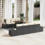 Conjunto de Comedor de Jardín con cojín 8 pcs Negro y crema en Sofás de exterior | Comprar online en Foru.es