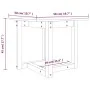 Mesa de centro de madera maciza de pino blanco 50x50x45 cm de vidaXL, Mesas de centro - Ref: Foro24-822173, Precio: 48,80 €, ...