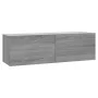 Juego de muebles de pared para TV contrachapado gris Sonoma de vidaXL, Muebles TV - Ref: Foro24-3120303, Precio: 125,99 €, De...