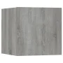 Juego de muebles de pared para TV contrachapado gris Sonoma de vidaXL, Muebles TV - Ref: Foro24-3120303, Precio: 125,99 €, De...