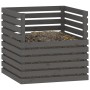 Compostador de madera maciza de pino gris 80x80x78 cm de vidaXL, Compostadores - Ref: Foro24-822189, Precio: 118,83 €, Descue...