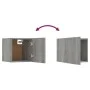 Juego de muebles de pared para TV contrachapado gris Sonoma de vidaXL, Muebles TV - Ref: Foro24-3120303, Precio: 125,99 €, De...
