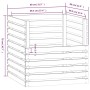 Compostador de madera maciza de pino gris 80x80x78 cm de vidaXL, Compostadores - Ref: Foro24-822189, Precio: 118,83 €, Descue...