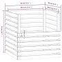 Compostador de madera maciza de pino gris 80x80x78 cm de vidaXL, Compostadores - Ref: Foro24-822189, Precio: 117,24 €, Descue...