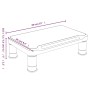 Soporte para monitor negro 38x24x10,5 cm de vidaXL, Muebles TV - Ref: Foro24-51724, Precio: 16,00 €, Descuento: %