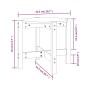 Mesa de centro de madera maciza de pino marrón miel Ø52,5x45 cm de vidaXL, Mesas de centro - Ref: Foro24-822310, Precio: 34,1...