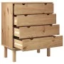 Cajonera OTTA madera maciza de pino 76,5x39,5x90 cm de vidaXL, Cajoneras - Ref: Foro24-348582, Precio: 123,04 €, Descuento: %