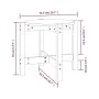 Couchtisch aus massivem schwarzem Kiefernholz Ø52,5x45 cm von vidaXL, Couchtisch - Ref: Foro24-822311, Preis: 30,46 €, Rabatt: %