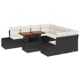 Conjunto de Comedor de Jardín con cojín 9 pcs Negro y crema en Sofás de exterior | Comprar online en Foru.es