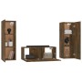 Set de muebles de TV 3 pzas madera contrachapada roble ahumado de vidaXL, Muebles TV - Ref: Foro24-3120233, Precio: 110,16 €,...