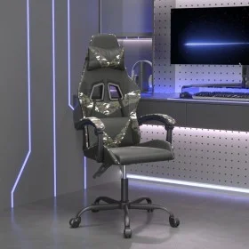 Drehbarer Gaming-Stuhl aus schwarzem und tarnfarbenem Kunstleder von vidaXL, Gaming-Stühle - Ref: Foro24-349554, Preis: 108,8...
