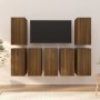 Muebles para TV 7 uds contrachapado roble marrón 30,5x30x60 cm de vidaXL, Muebles TV - Ref: Foro24-3120337, Precio: 171,03 €,...