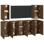Muebles para TV 7 uds contrachapado roble marrón 30,5x30x60 cm de vidaXL, Muebles TV - Ref: Foro24-3120337, Precio: 171,03 €,...