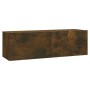 Juego de muebles de pared para TV contrachapado roble ahumado de vidaXL, Muebles TV - Ref: Foro24-3120302, Precio: 115,34 €, ...