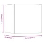 Juego de muebles de pared para TV contrachapado roble ahumado de vidaXL, Muebles TV - Ref: Foro24-3120302, Precio: 115,34 €, ...