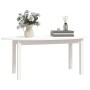 Mesa de centro de madera maciza de pino blanco 110x55x45 cm de vidaXL, Mesas de centro - Ref: Foro24-822343, Precio: 73,41 €,...