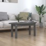 Mesa de centro de madera maciza de pino gris 80x40x35 cm de vidaXL, Mesas de centro - Ref: Foro24-822349, Precio: 46,37 €, De...