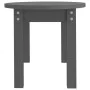 Mesa de centro de madera maciza de pino gris 80x40x35 cm de vidaXL, Mesas de centro - Ref: Foro24-822349, Precio: 45,85 €, De...