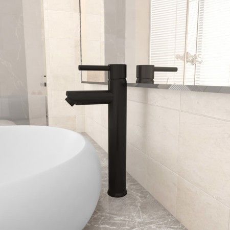 Grifo mezclador de cuarto de baño negro 12x30 cm de vidaXL, Grifos - Ref: Foro24-149088, Precio: 38,93 €, Descuento: %