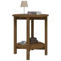 Mesa de centro de madera maciza de pino marrón miel Ø55x60 cm de vidaXL, Mesas de centro - Ref: Foro24-822355, Precio: 49,33 ...