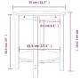 Honigbrauner Couchtisch aus massivem Kiefernholz Ø55x60 cm von vidaXL, Couchtisch - Ref: Foro24-822355, Preis: 48,88 €, Rabat...