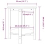 Mesa de centro de madera maciza de pino marrón miel Ø55x60 cm de vidaXL, Mesas de centro - Ref: Foro24-822355, Precio: 49,33 ...