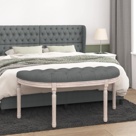 Banco de tela gris oscuro 110,5x45x49 cm de vidaXL, Bancos - Ref: Foro24-344416, Precio: 148,81 €, Descuento: %