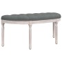 Banco de tela gris oscuro 110,5x45x49 cm de vidaXL, Bancos - Ref: Foro24-344416, Precio: 148,81 €, Descuento: %