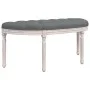 Banco de tela gris oscuro 110,5x45x49 cm de vidaXL, Bancos - Ref: Foro24-344416, Precio: 146,36 €, Descuento: %