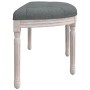 Banco de tela gris oscuro 110,5x45x49 cm de vidaXL, Bancos - Ref: Foro24-344416, Precio: 148,81 €, Descuento: %